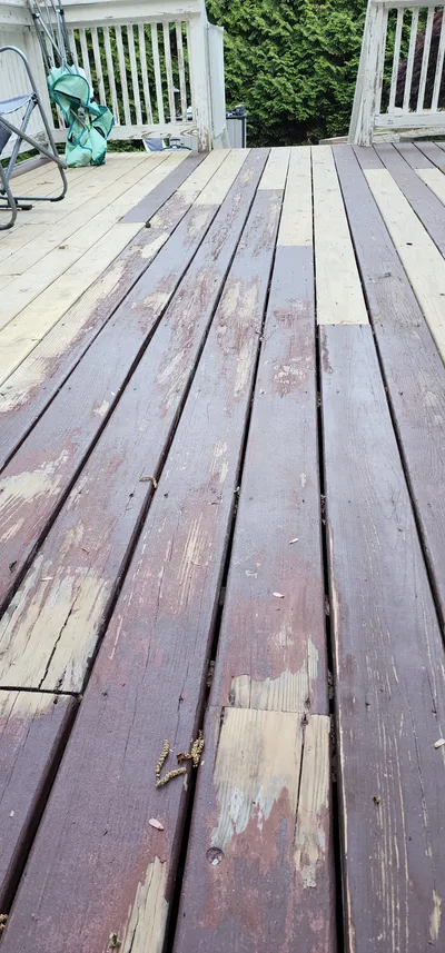 Floor sanded